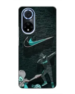Чехол для Huawei Honor X7b с картинкой «Спортивный арт Nike»