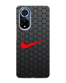 Чехол для Huawei Honor X7b с картинкой «Nike — карбоновая сетка»