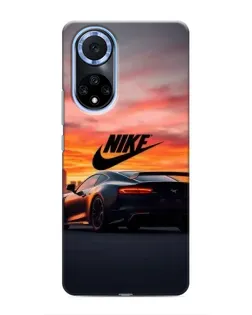 Чехол для Huawei Honor X7b с картинкой «Nike и суперкар»