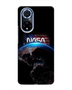 Чехол для Huawei Honor X7b с картинкой «Земля из космоса NASA»