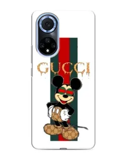 Чохол для Huawei Honor X7b з картинкою «Міккі Маус Gucci — смуги»