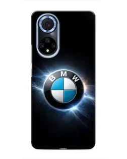 Чохол для Huawei Honor X7b з картинкою «BMW — неонове сяйво»