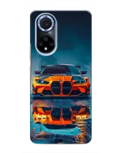 Чехол для Huawei Honor X7b с картинкой «BMW — золотая эмблема»