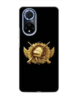 Чехол для Huawei Honor X7b с картинкой «PUBG — оранжевый градиент»
