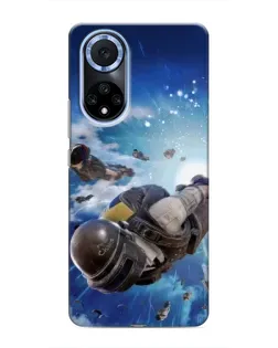 Чехол для Huawei Honor X7b с картинкой «Десант PUBG — прыжок»