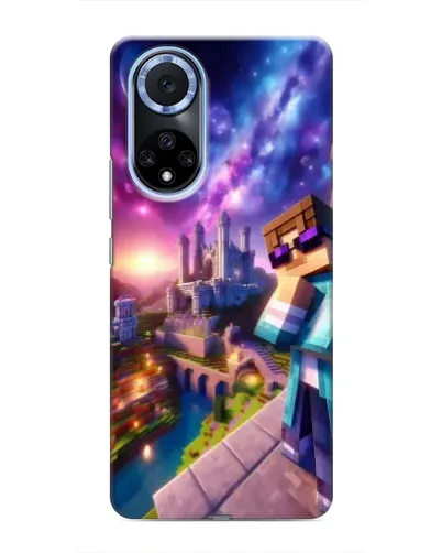 Чехол для Huawei Honor X7b с картинкой «Стив и космос» Чехол для Huawei Honor X7b с картинкой «Стив и космос»