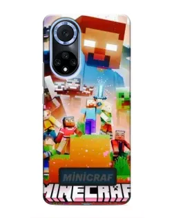 Чехол для Huawei Honor X7b с картинкой «Minecraft герои игры»