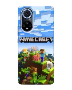 Чехол для Huawei Honor X7b с картинкой «Minecraft классический мир»