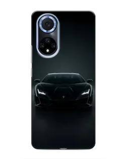 Чехол для Huawei Honor X7b с картинкой «Черный Lamborghini Aventador»