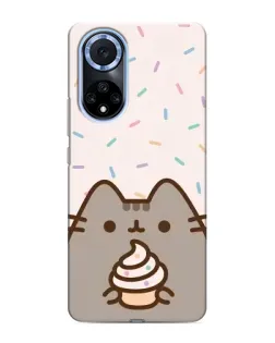 Чехол для Huawei Honor X7b с картинкой «Пушин с кексом»