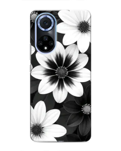 Чехол для Huawei Honor X7b с картинкой «Монохромные астры»