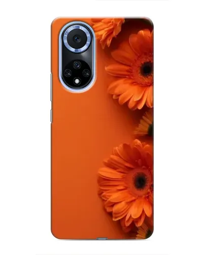 Чехол для Huawei Honor X7b с картинкой «Оранжевые герберы»