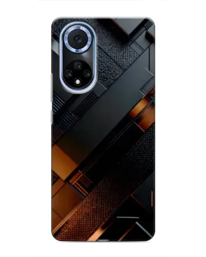 Чехол для Huawei Honor X7b с картинкой «Черные геометрические блоки» Чехол для Huawei Honor X7b с картинкой «Черные геометрические блоки»