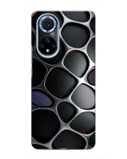 Чехол для Huawei Honor X7b с картинкой «Объемная темная решетка»