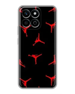 Чехол для Huawei Honor X7c с картинкой «Jordan Red Pattern»