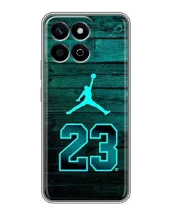 Чехол для Huawei Honor X7c с картинкой «Jordan Cyan 23»