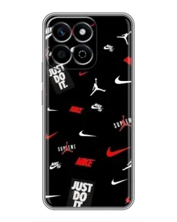 Чехол для Huawei Honor X7c с картинкой «Nike Mix Pattern»