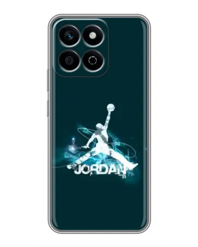 Чехол для Huawei Honor X7c с картинкой «Jordan Blue Fire» Чехол для Huawei Honor X7c с картинкой «Jordan Blue Fire»