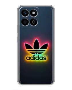 Чехол для Huawei Honor X7c с картинкой «Неоновый Adidas»