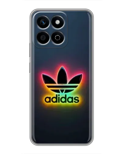 Чехол для Huawei Honor X7c с картинкой «Неоновый Adidas»