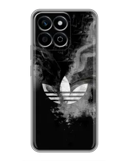Чехол для Huawei Honor X7c с картинкой «Абстрактный дым Adidas»