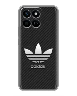 Чехол для Huawei Honor X7c с картинкой «Adidas Карбоновая текстура»