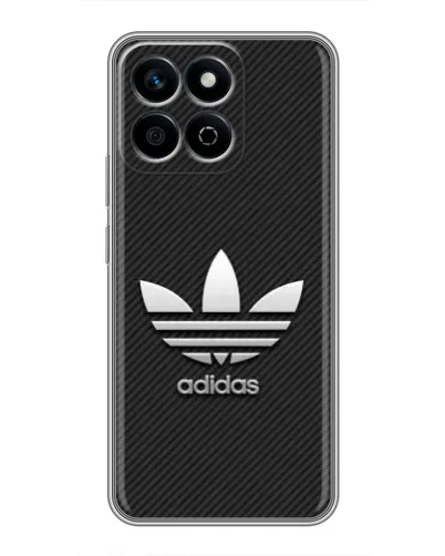 Чехол для Huawei Honor X7c с картинкой «Adidas Карбоновая текстура»