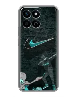 Чехол для Huawei Honor X7c с картинкой «Спортивный арт Nike»