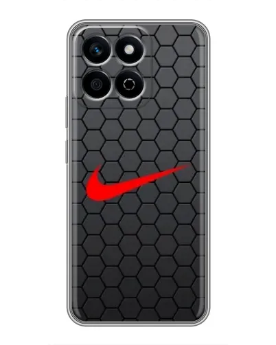 Чехол для Huawei Honor X7c с картинкой «Nike — карбоновая сетка»
