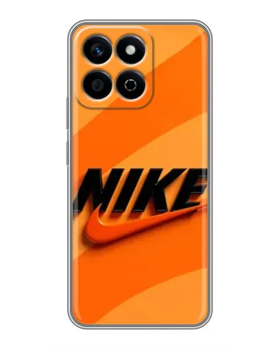 Чехол для Huawei Honor X7c с картинкой «Оранжевый драйв Nike»