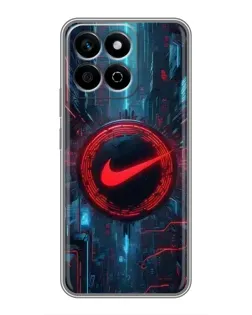 Чехол для Huawei Honor X7c с картинкой «Техногенный стиль Nike»