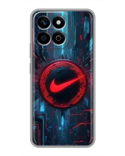 Чехол для Huawei Honor X7c с картинкой «Техногенный стиль Nike»