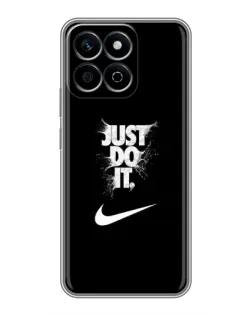 Чехол для Huawei Honor X7c с картинкой «Текстовый принт Nike»