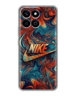 Чехол для Huawei Honor X7c с картинкой «Nike в абстракции»