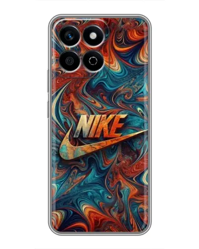 Чехол для Huawei Honor X7c с картинкой «Nike в абстракции»