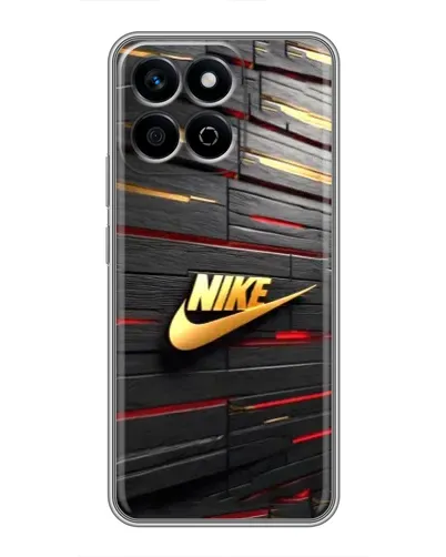 Чехол для Huawei Honor X7c с картинкой «Золотой Nike на металле»