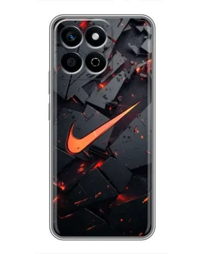 Чехол для Huawei Honor X7c с картинкой «Nike — эффект разломов»