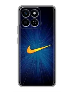 Чехол для Huawei Honor X7c с картинкой «Синий пульс Nike» Чехол для Huawei Honor X7c с картинкой «Синий пульс Nike»