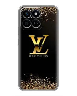 Чехол для Huawei Honor X7c с картинкой «LV — золотые искры»