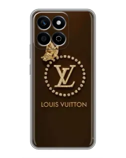 Чехол для Huawei Honor X7c с картинкой «LV — золотая печать»
