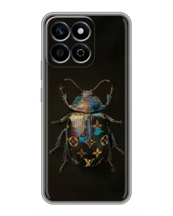Чехол для Huawei Honor X7c с картинкой «LV — мраморный принт»