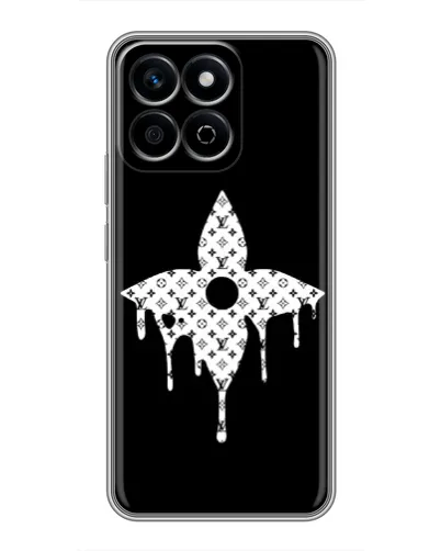 Чехол для Huawei Honor X7c с картинкой «Цветочная монограмма» Чехол для Huawei Honor X7c с картинкой «Цветочная монограмма»