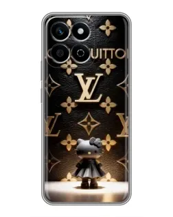 Чехол для Huawei Honor X7c с картинкой «Монограмма с фигурой»