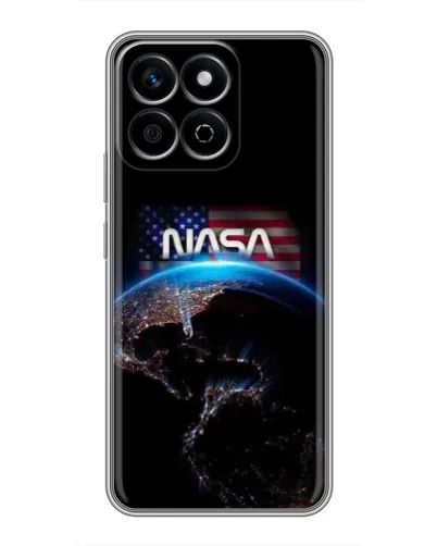 Чехол для Huawei Honor X7c с картинкой «Земля из космоса NASA»