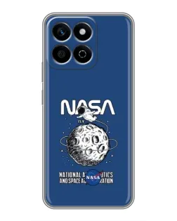 Чехол для Huawei Honor X7c с картинкой «NASA — лунная миссия»