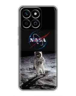 Чехол для Huawei Honor X7c с картинкой «Астронавт на Луне»