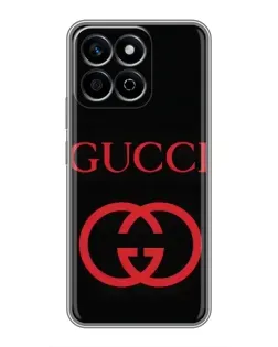 Чехол для Huawei Honor X7c с картинкой «Gucci — красный логотип»