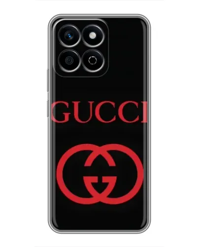 Чехол для Huawei Honor X7c с картинкой «Gucci — красный логотип»