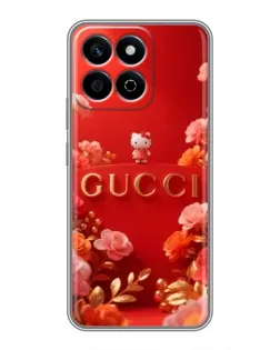 Чехол для Huawei Honor X7c с картинкой «Gucci — золотой сад»