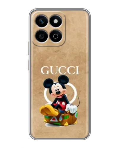 Чехол для Huawei Honor X7c с картинкой «Микки Маус Gucci — крафт»